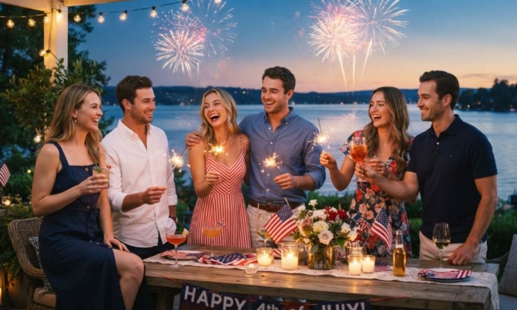 4th of July Captions with Friends