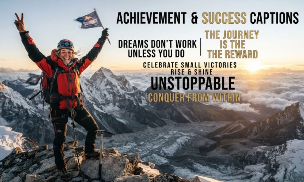 Achievement & Success Captions
