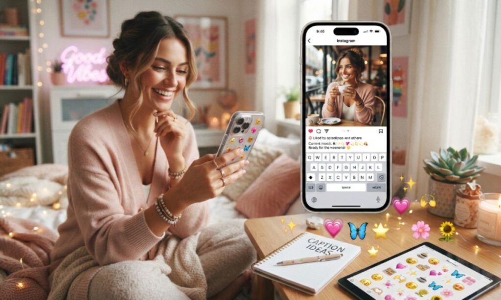 Aesthetic Emoji Captions for Instagram