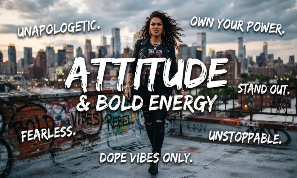 Attitude & Bold Energy Captions