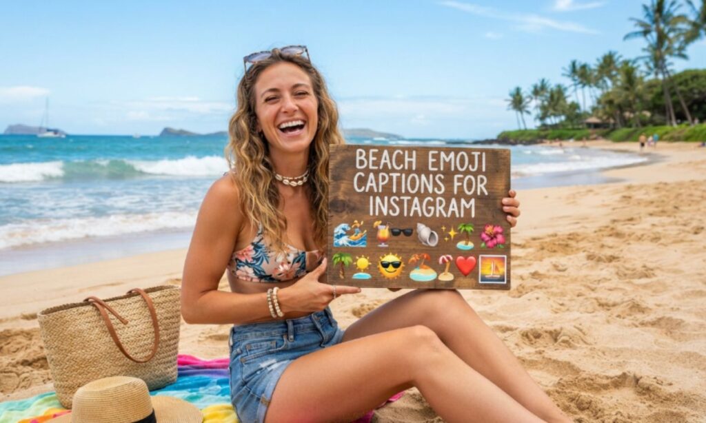 Beach Emoji Captions for Instagram