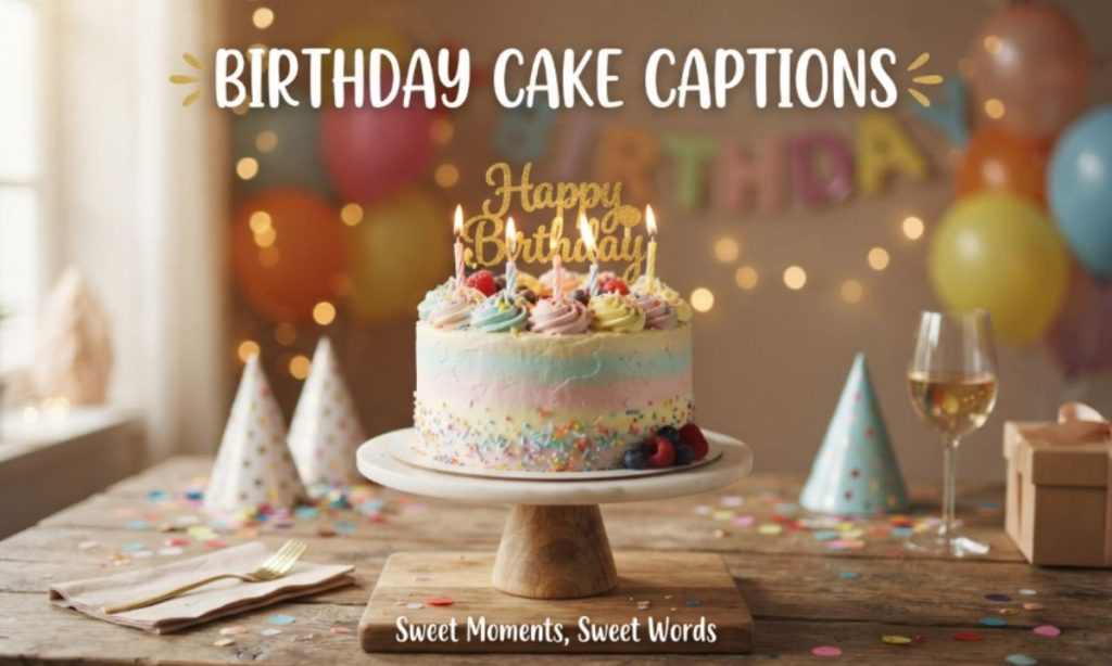 Birthday Cake Captions