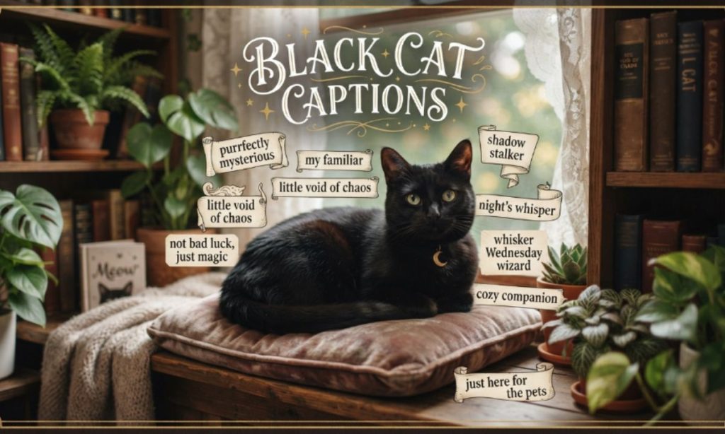 Black Cat Captions