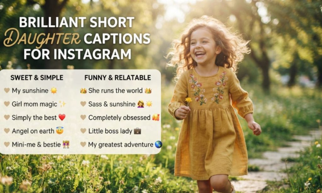 Brilliant Short Daughter Captions for Instagram
