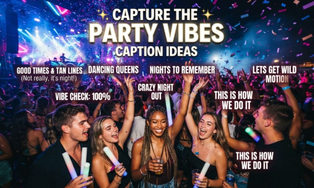 Captions for Party Vibes