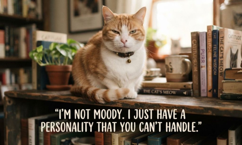 Cat Attitude Caption