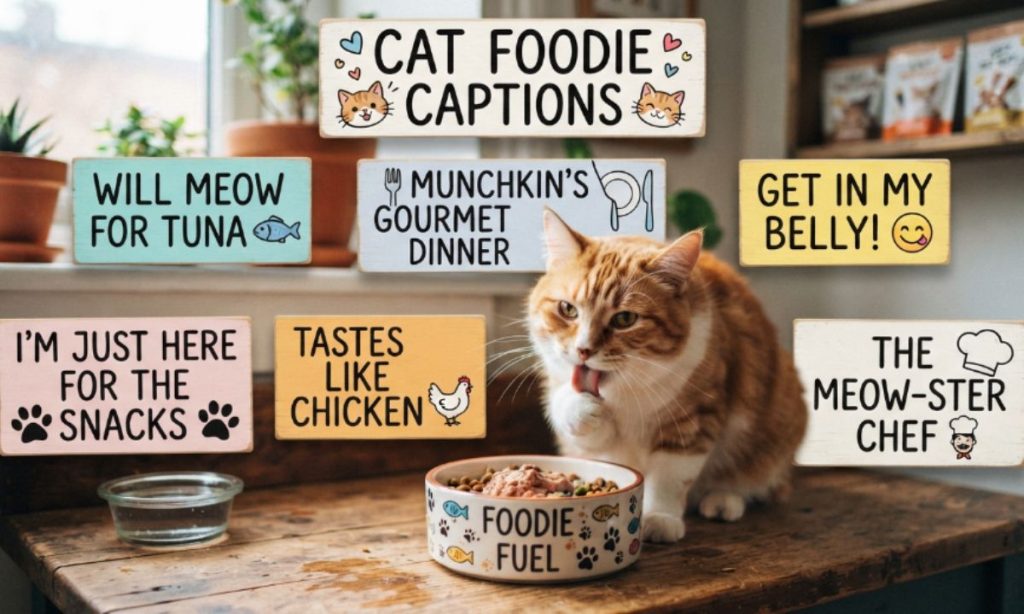 Cat Foodie Captions