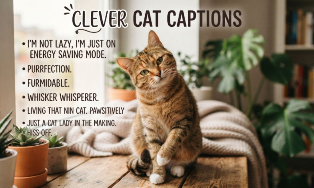 Clever Cat Captions for Instagram