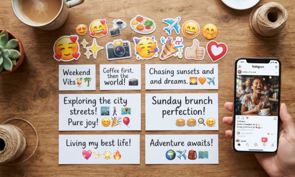 Emoji captions for instagram in english