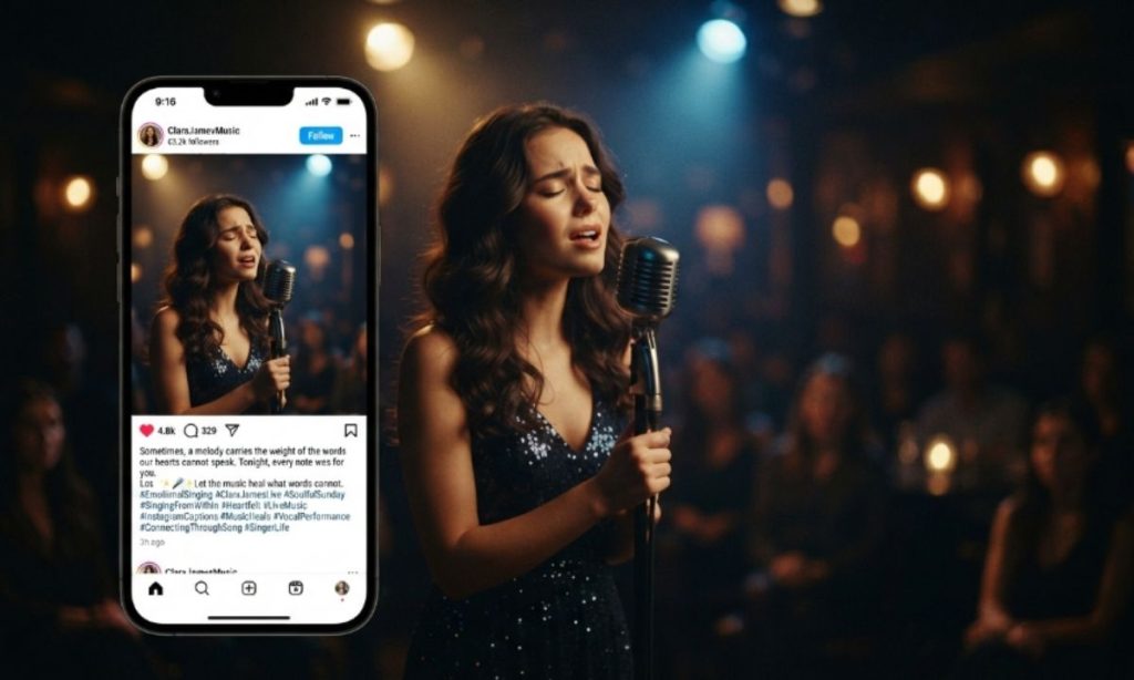 Emotional Singing Captions on Instagram That Touch Hearts