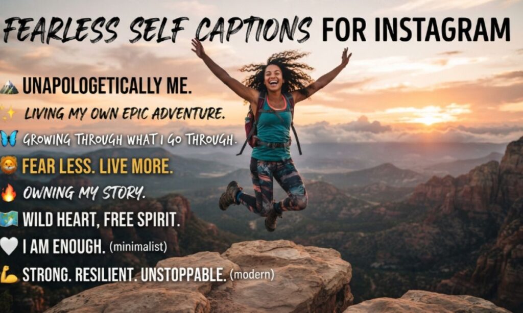 Fearless Self Captions for Instagram