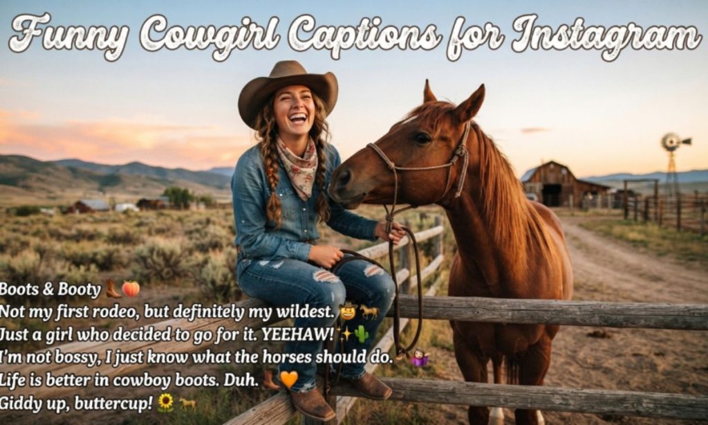 Funny Cowgirl Captions for Instagram