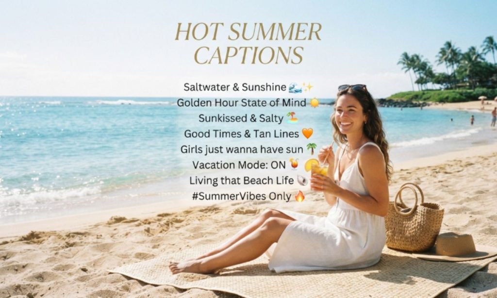 Hot summer captions for Instagram
