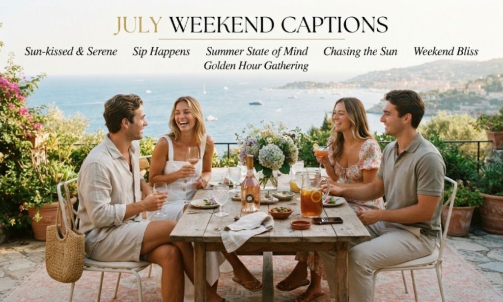 July Weekend Captions