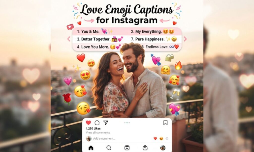 Love Emoji Captions for Instagram