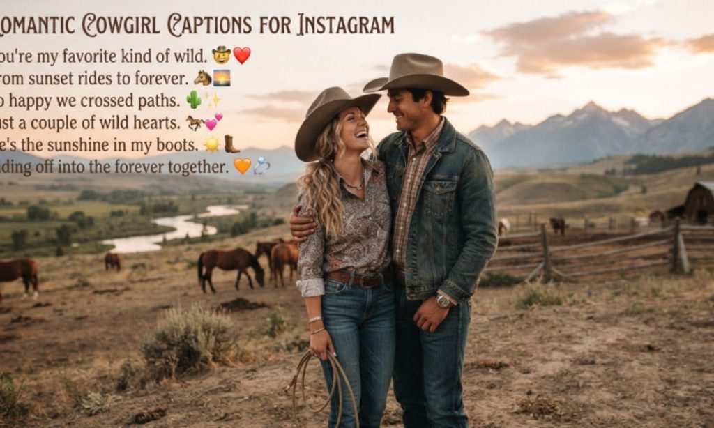 Romantic Cowgirl Captions for Instagram