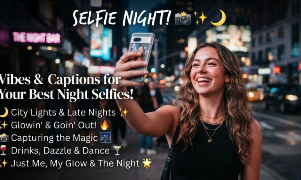 Selfie Night Captions
