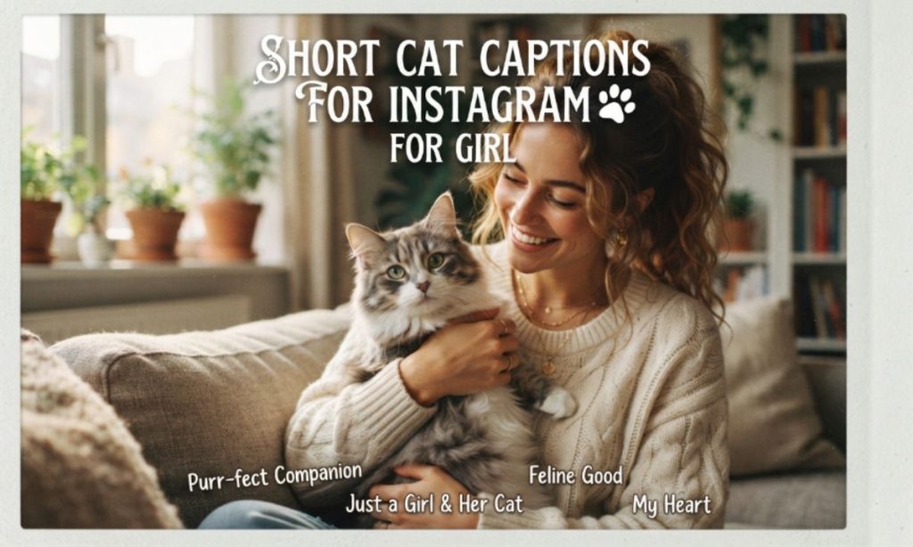 Short Cat Captions for Instagram for Girl
