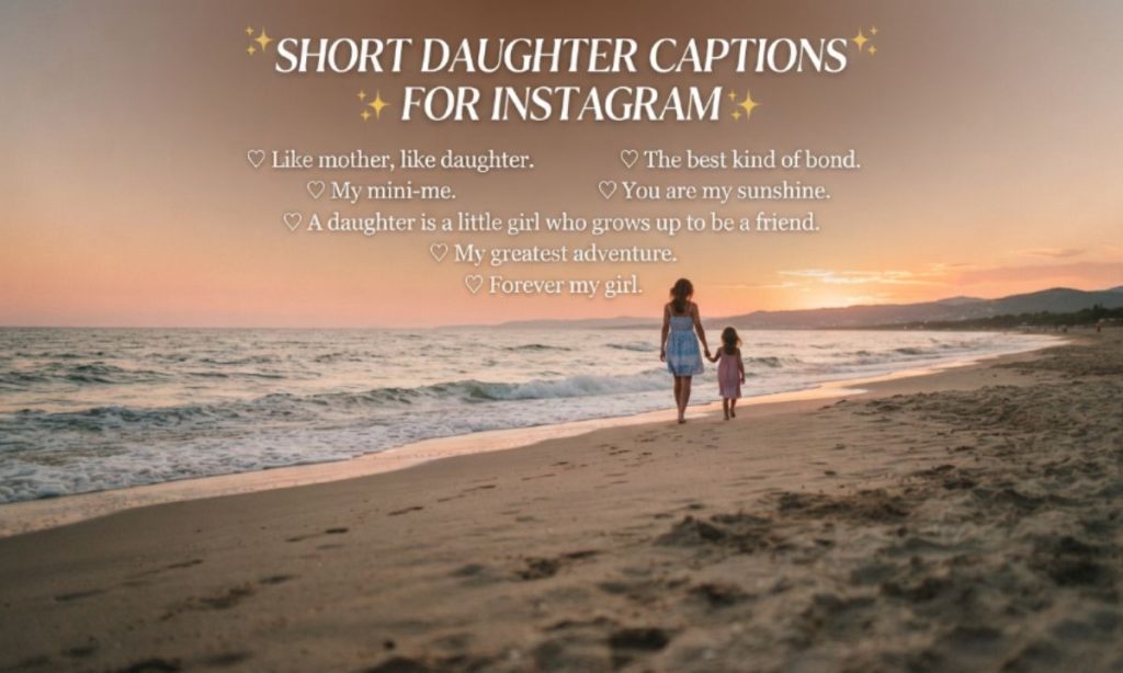 Short Daughter Captions for Instagram in English 