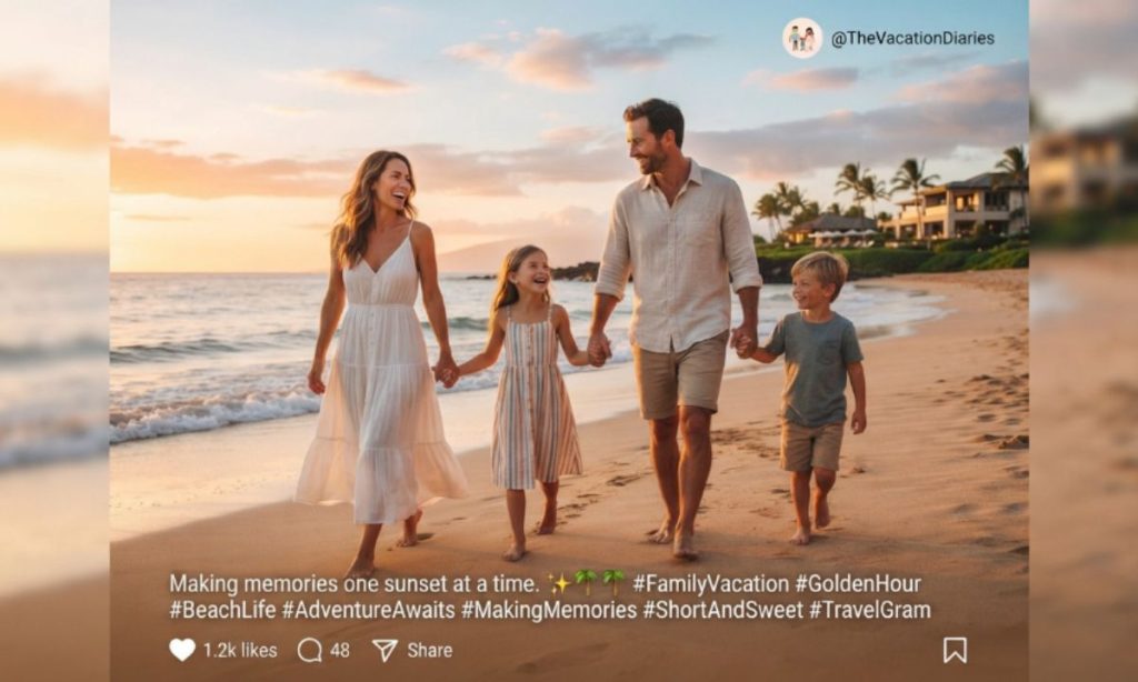 Short Family Vacation Captions for Instagram