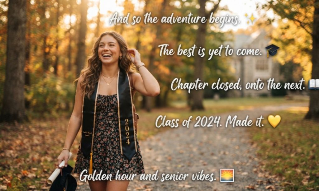 Short senior pic captions for Instagram 