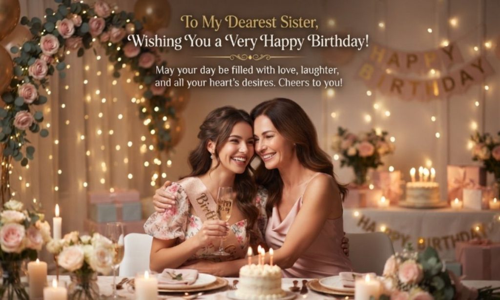 Sister Birthday Wishes In English