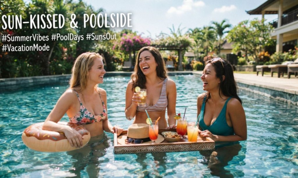 Summer captions pool