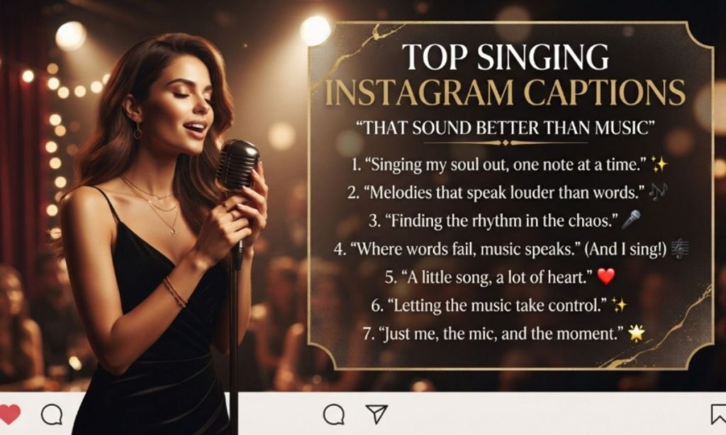 Top Singing Instagram Captions That Sound Better Than Music
