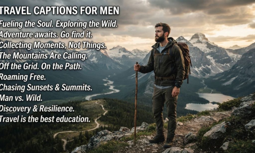 Travel Captions for Men