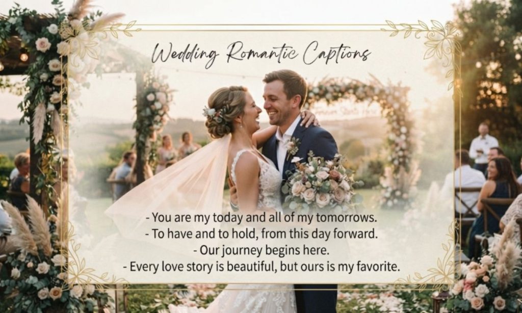 Wedding Romantic Captions 