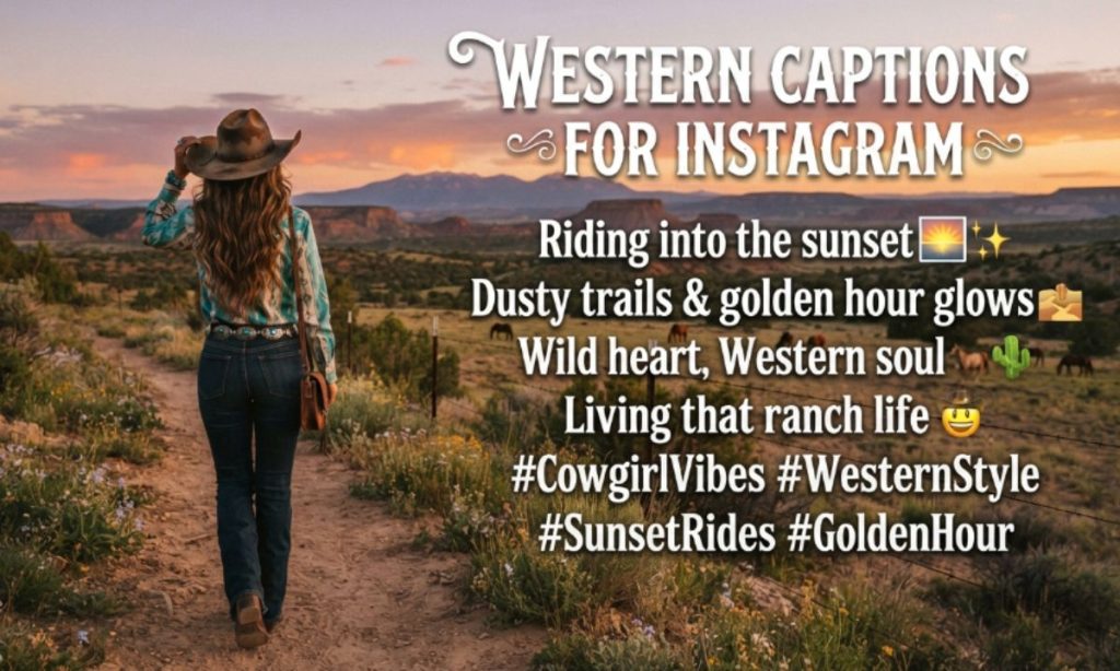 Western Captions for Instagram