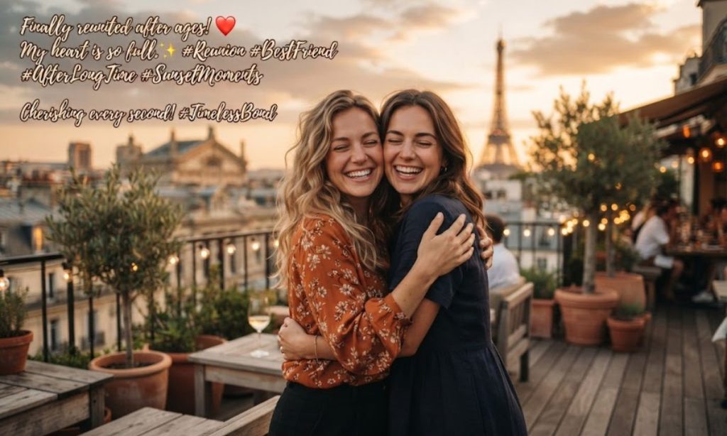 After long time meet my friend captions for Instagram in English 