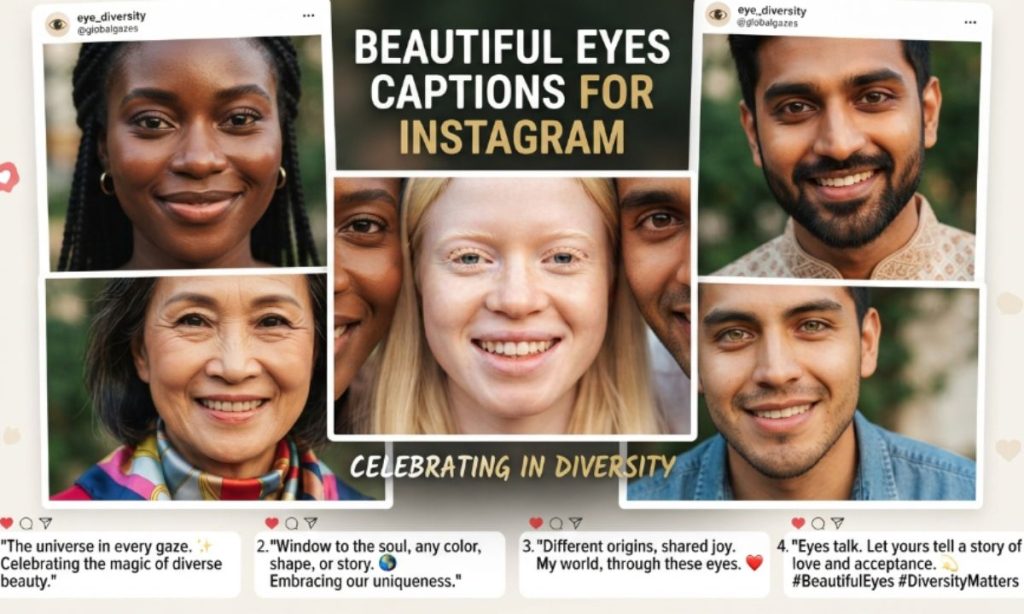 Beautiful Eyes Captions for Instagram Celebrating in Diversity