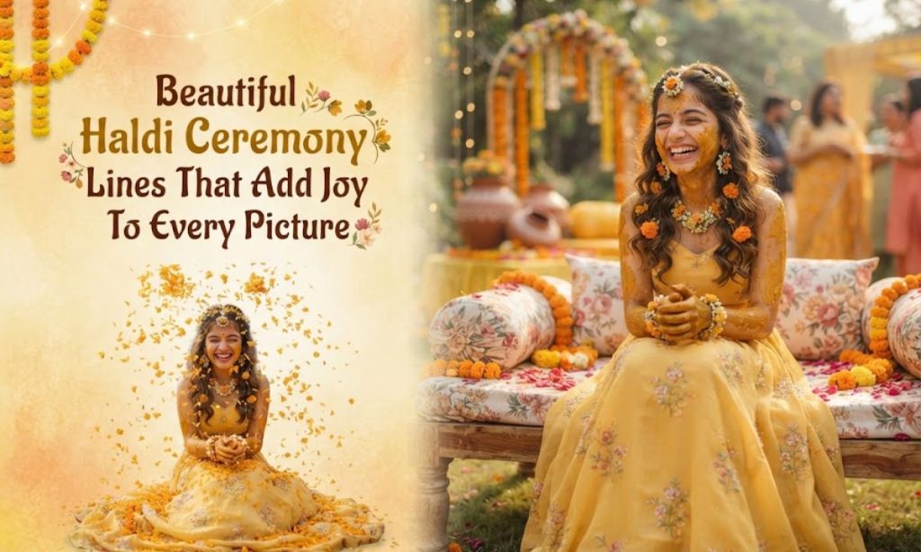 Beautiful Haldi Ceremony Lines That Add Joy To Every Picture