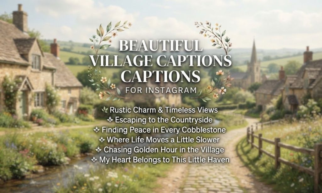 Beautiful Village Captions for Instagram 