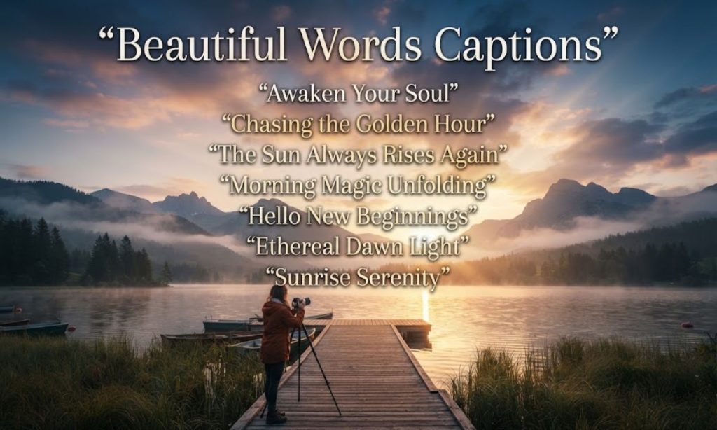Beautiful Words Captions to Match Your Sunrise Photos