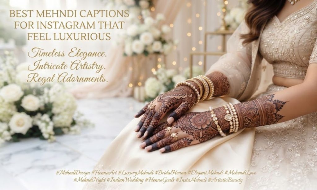 Best Mehndi Captions For Instagram That Feel Luxurious 