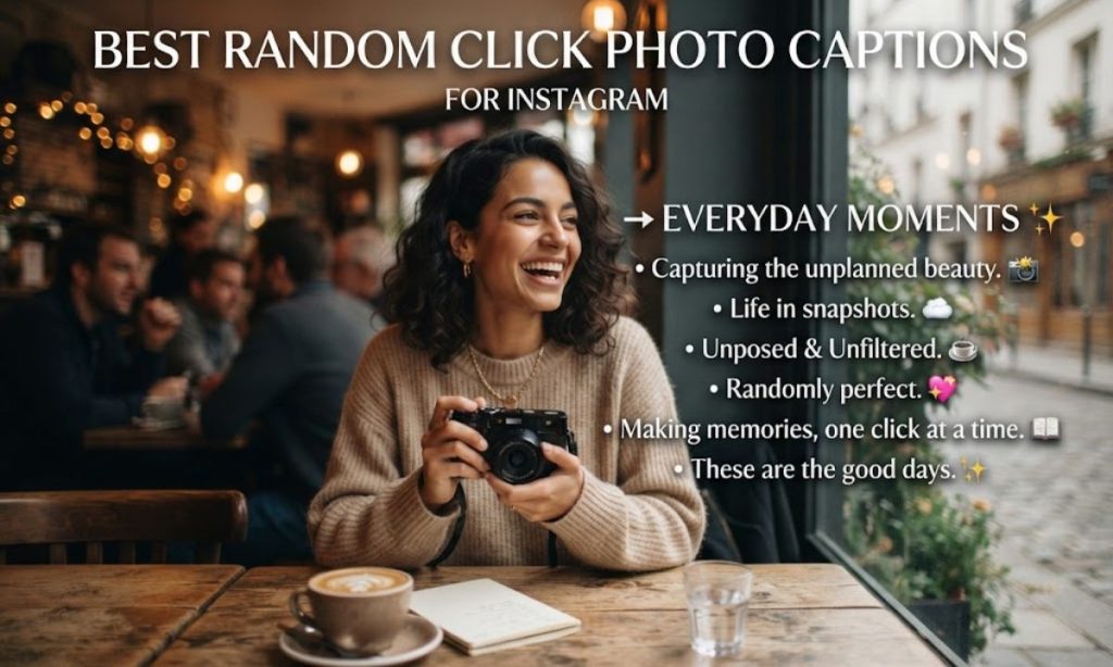 Best Random Click Photo Captions For Instagram for Everyday Moments