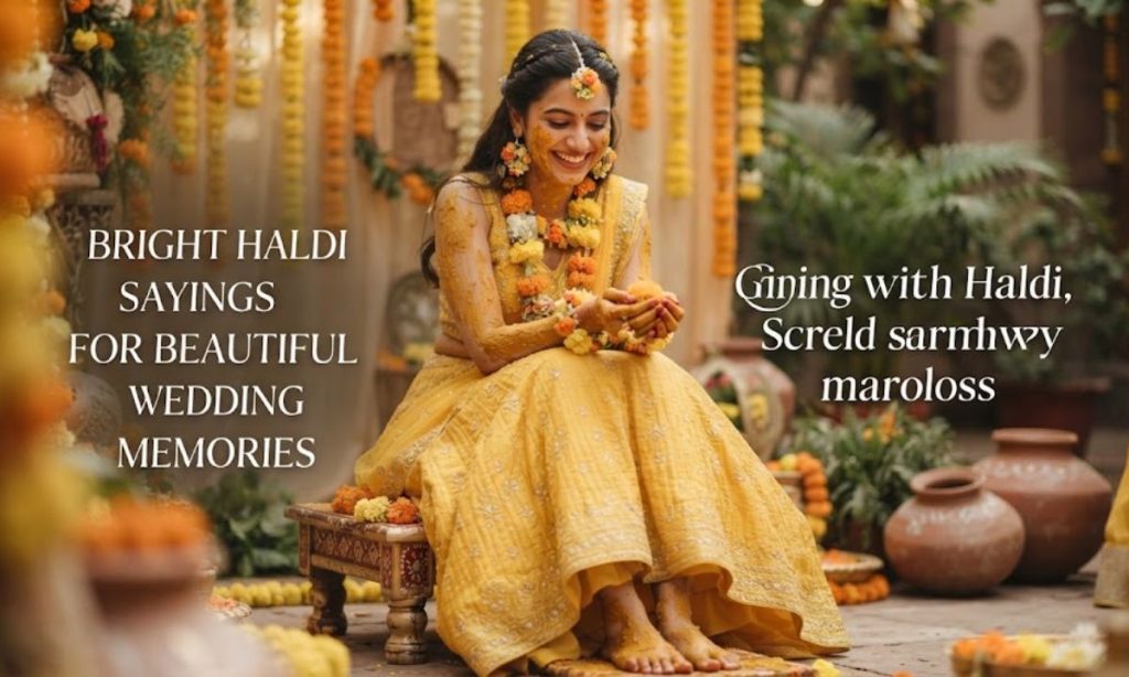 Bright Haldi Sayings For Beautiful Wedding Memories