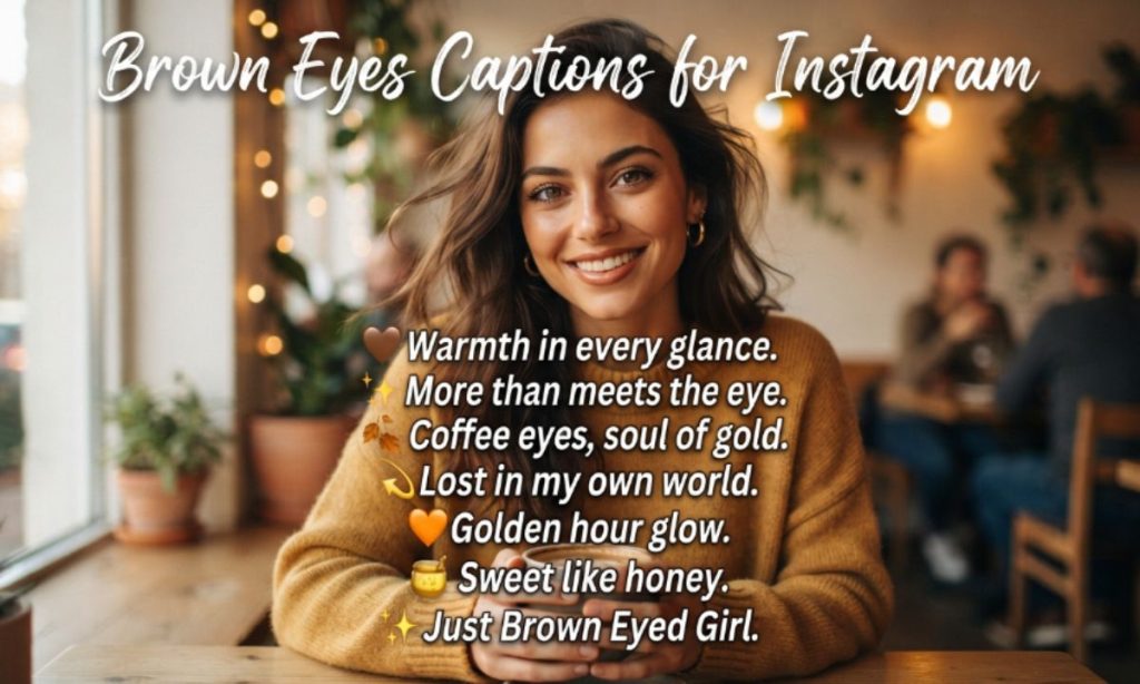 Brown Eyes Captions for Instagram