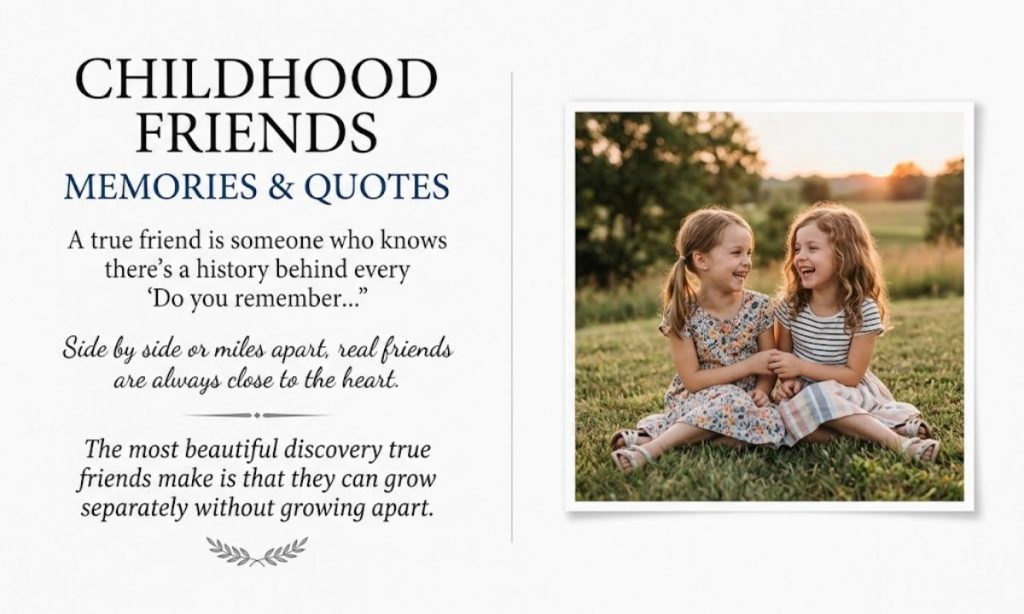 Childhood Friends Memories Quotes