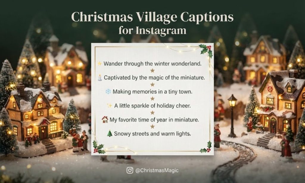 Christmas Village Captions for Instagram 