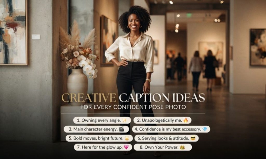 Creative Caption Ideas For Every Confident Pose Photo
