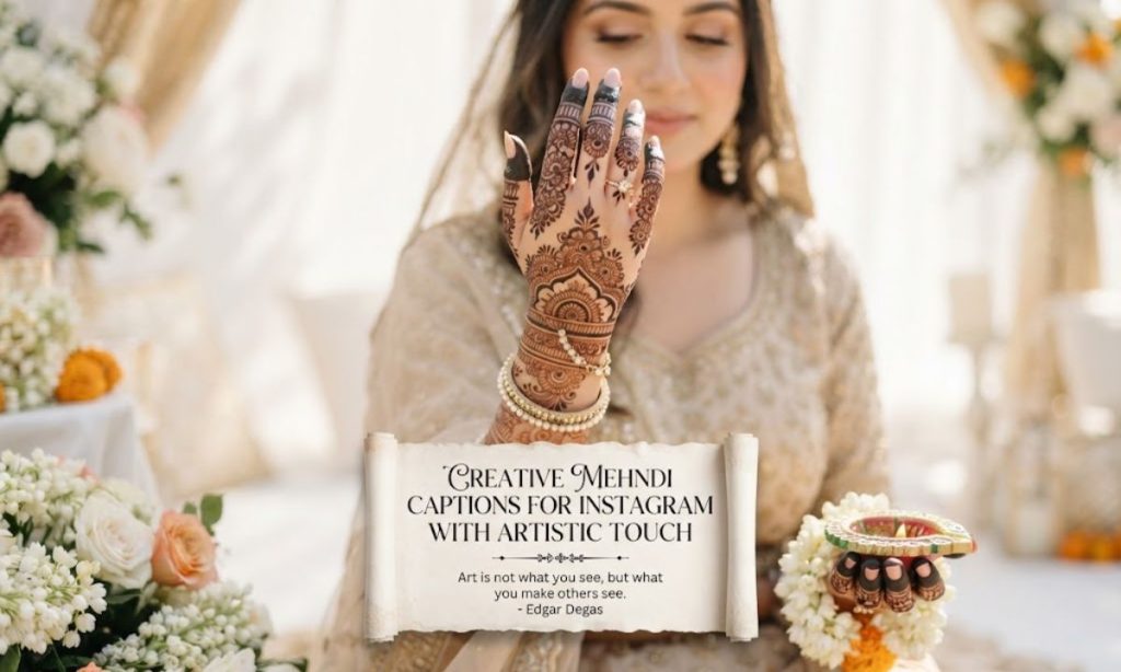 Creative Mehndi Captions For Instagram With Artistic Touch 
