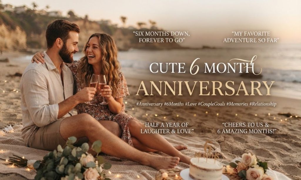 Cute 6 month anniversary Instagram captions 