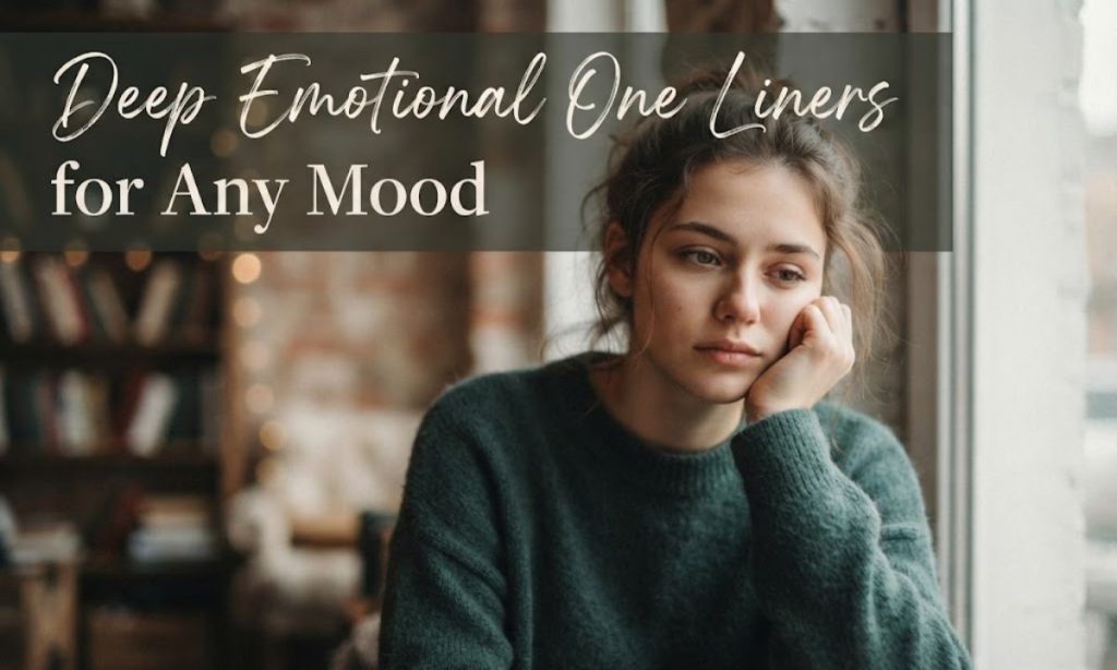 Deep Emotional One Liners for Any Mood