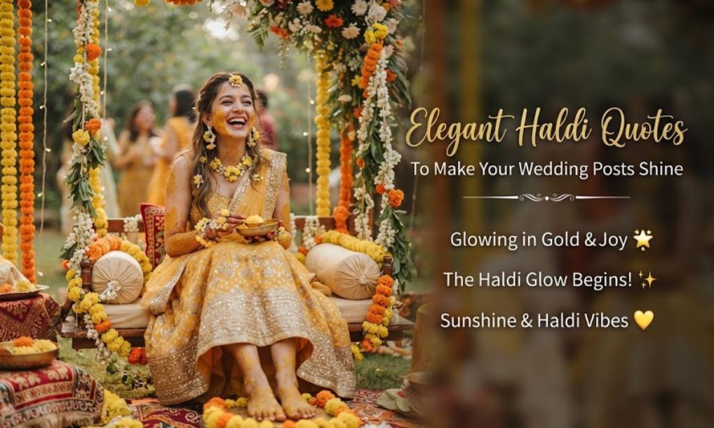 Elegant Haldi Quotes To Make Your Wedding Posts Shine