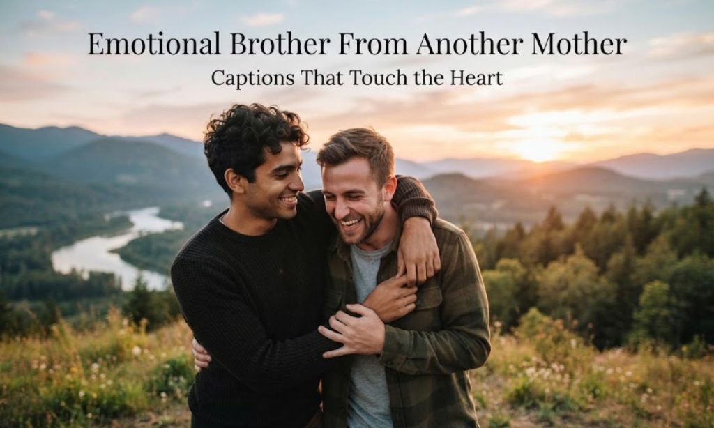 Emotional Brother From Another Mother Captions That Touch the Heart