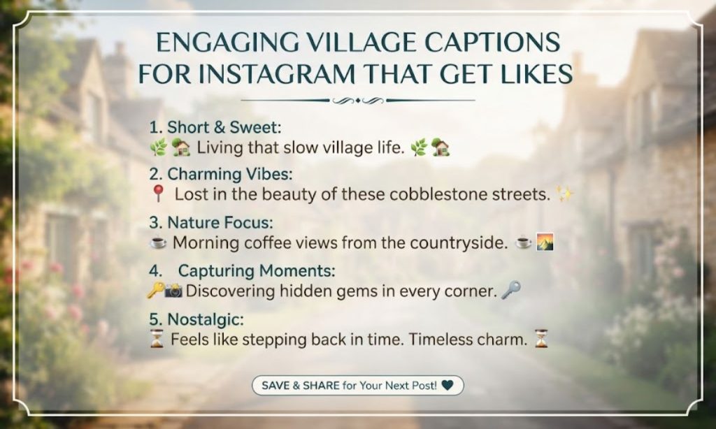Engaging Village Captions for Instagram That Get Likes