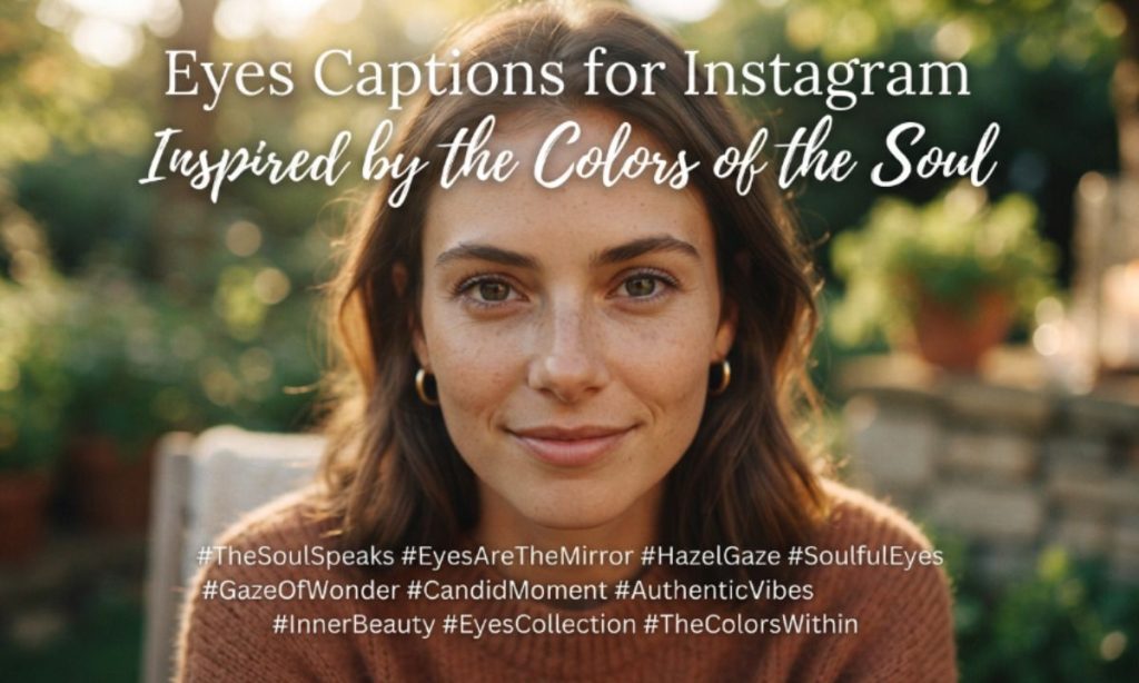 Eyes Captions for Instagram Inspired by the Colors of the Soul